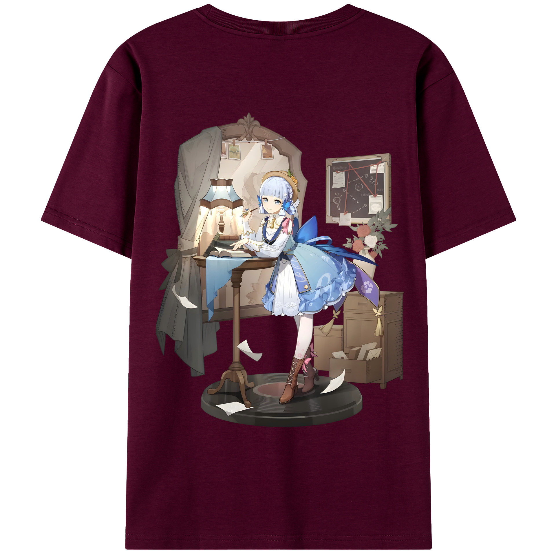 げんし神 神里綾華 神宮寺レン genshin Kamimiya Ren レディース半袖Tシャツ(バックプリント)